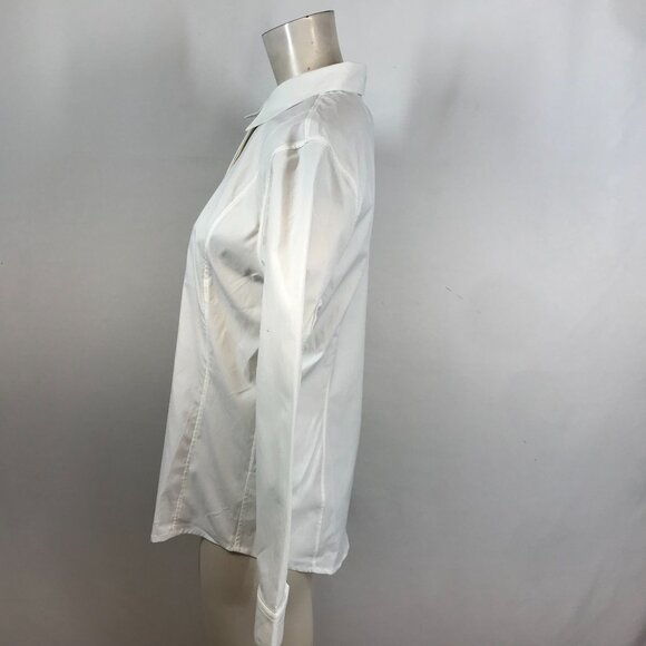 Athleta White Button-Up Shirt - Picture 3 of 8